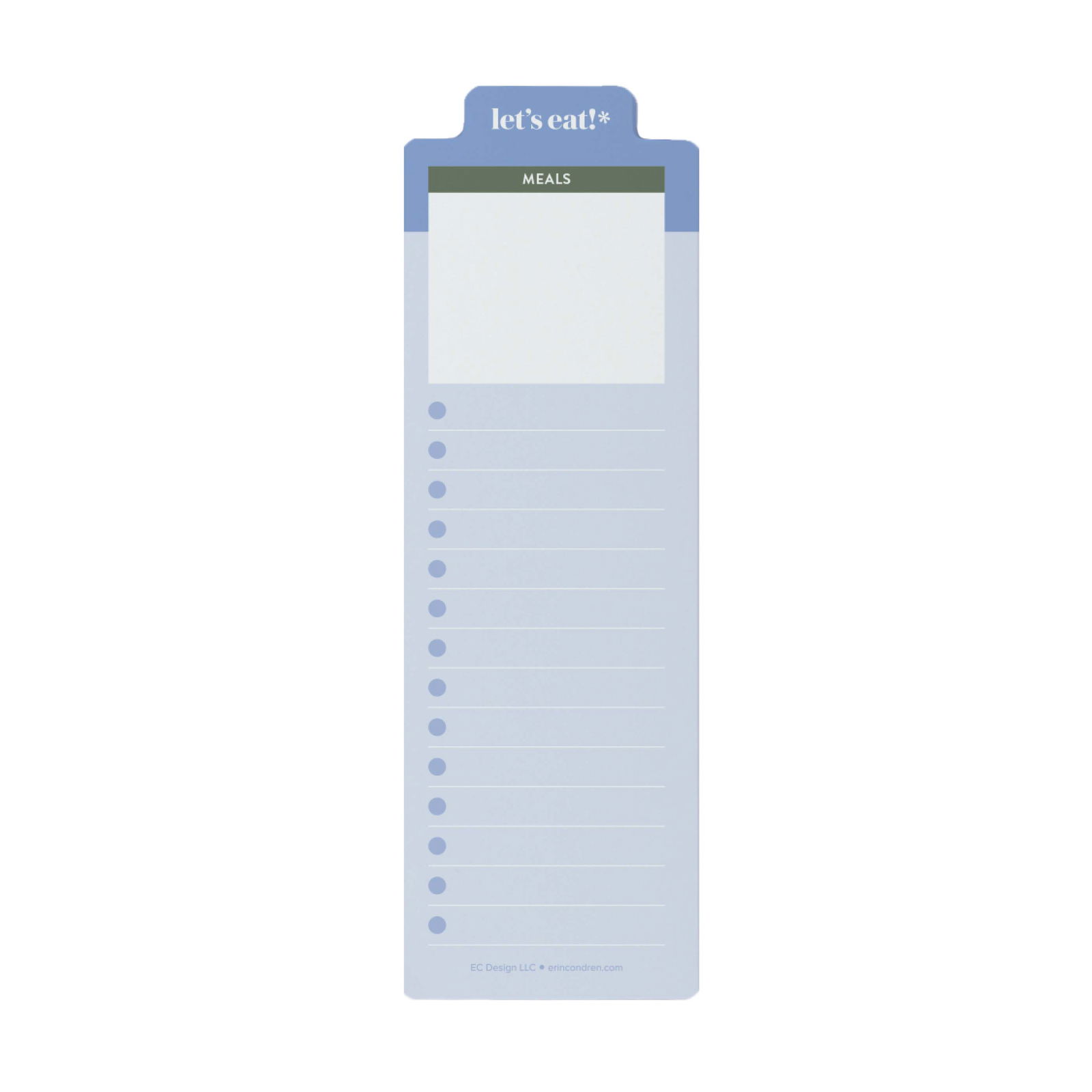 Dusk Grocery List Bookmark Sticky Notes Erin Condren