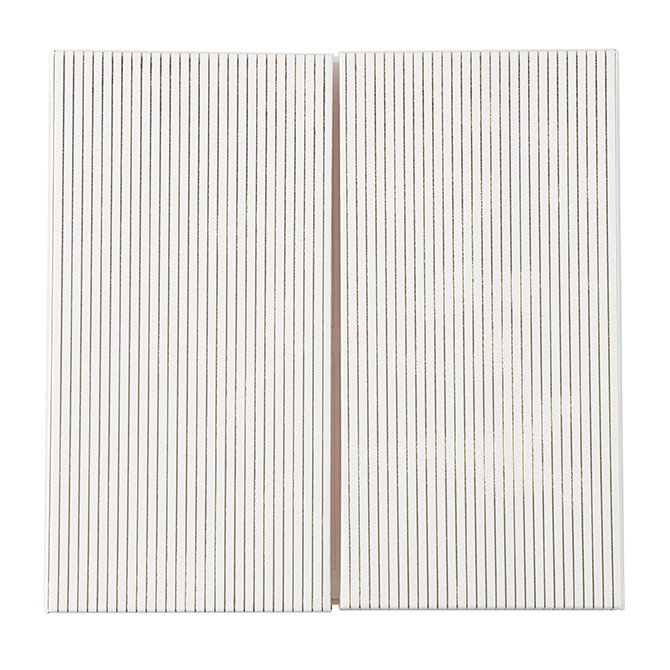 Metallic Pinstripe Focused Vegan Leather Padfolio 4-Piece Set