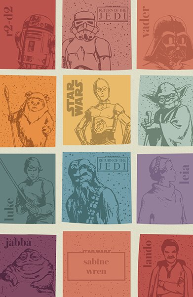 Star Wars Classic Characters Anniversary A5 Notebook | Erin Condren