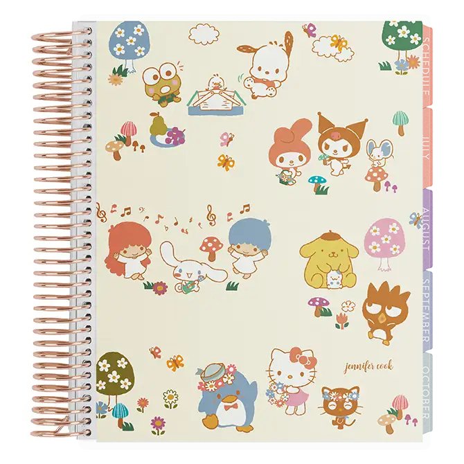 7 x 9 Hello Kitty & Friends x Erin Condren Kids Planner & Activity Book. 12-Month Undated Planner and Activity Sheets. Cute Gender Neutral Hello