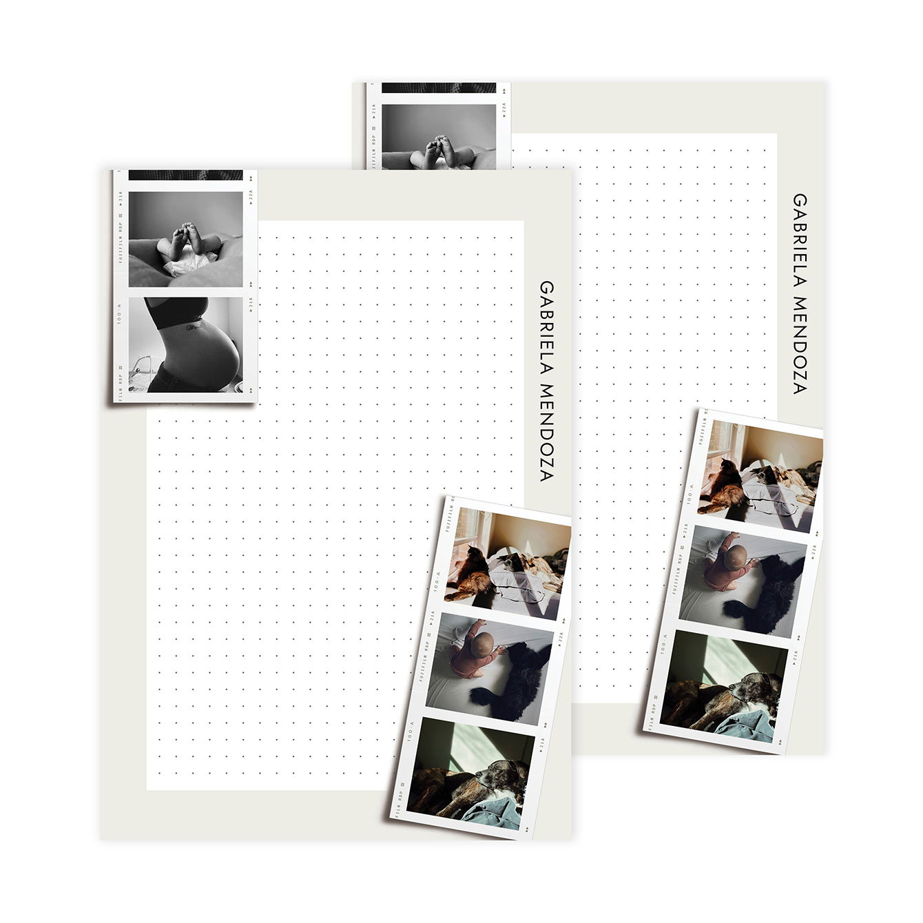 Modern Collage Note Minimal Collage Notepad 2pk | Erin Condren