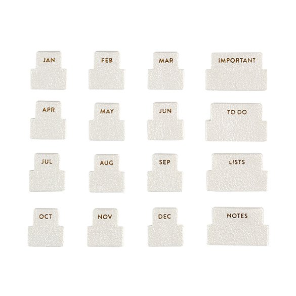 24-Pack Planner Stickers - Decorative Calendar Tabs & Journaling Supplies For Scrapbooks