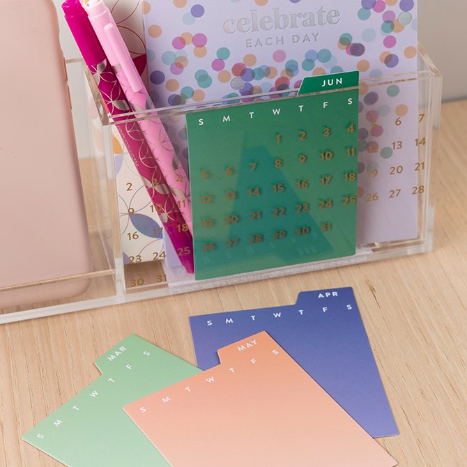 Acrylic Perpetual Calendar Desk Organizer Erin Condren