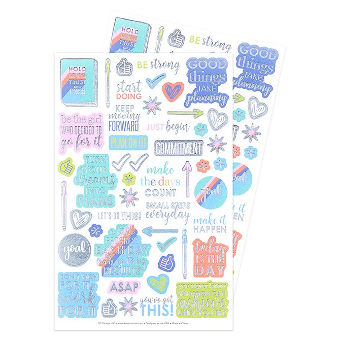 Monthly Planner Stickers Goals Flag Stickers Planner Labels Erin Condr –  INKtropolis
