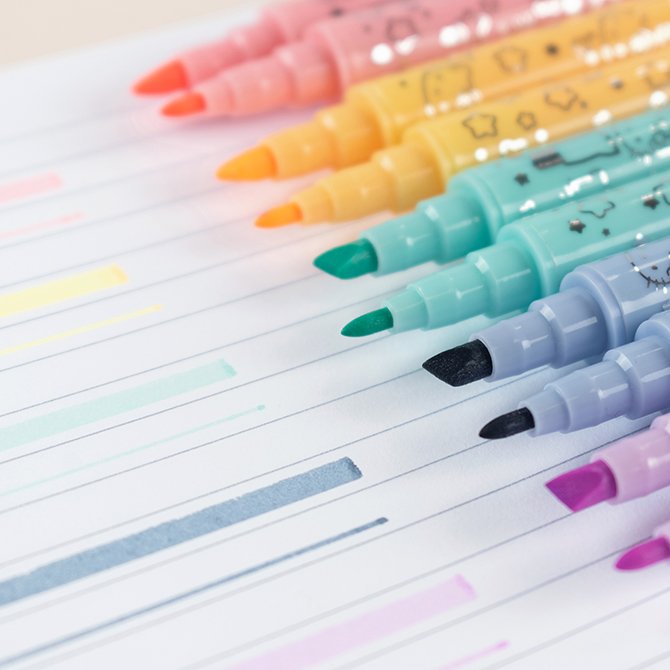 Hello Kitty Pastel DualTip Highlighters 5Pack Erin Condren