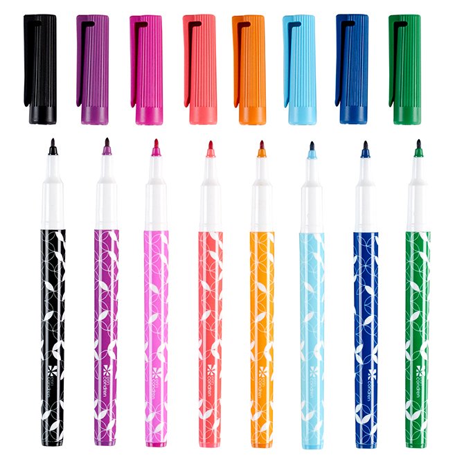 Classic Fine Tip Wet Erase Markers 8Pack Erin Condren