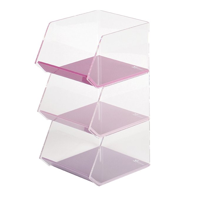 Pastel Acrylic Desk Organizer Cubby Set of 3 Erin Condren