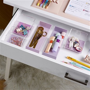 Acrylic Clear Desk Organizer For Cosmetics, School Supply, Food Storag –  NURSEANDRALEK