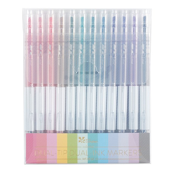 Colorful Dual-Tip List Markers™ 12-Pack