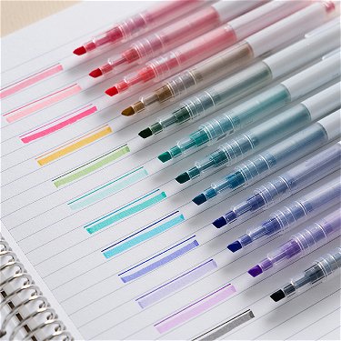 Colorful Dual-Tip List Markers™ 12-Pack