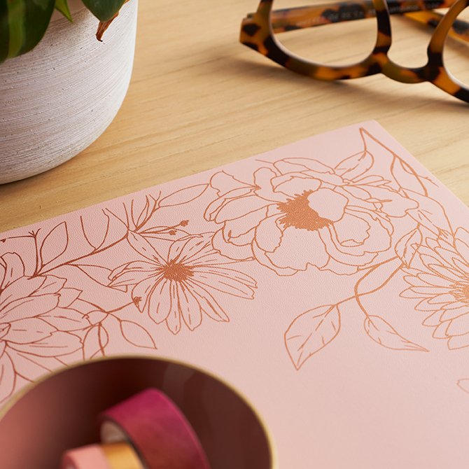 In Bloom Desk Mat Organizer Erin Condren