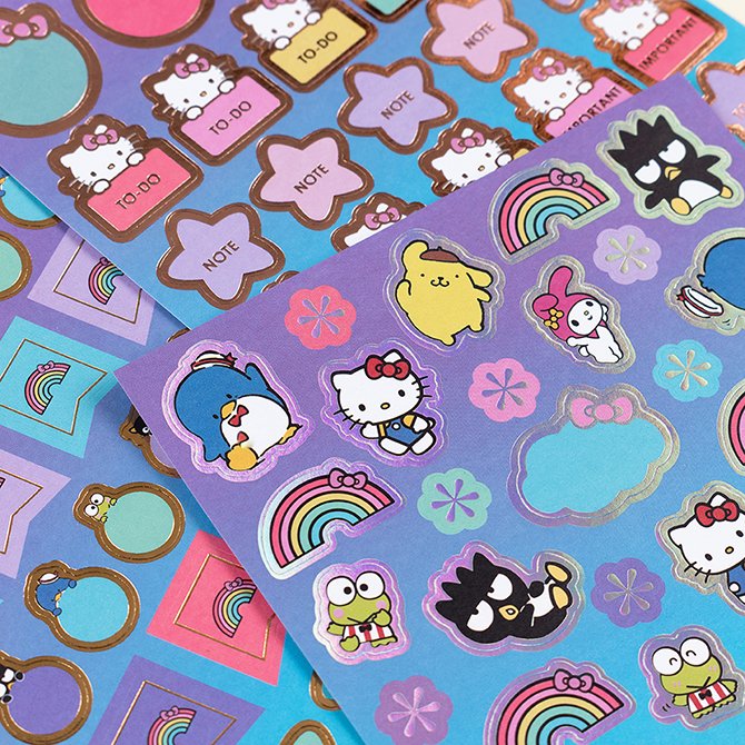 40 Hello Kitty Stickers - Kawaii Stickers, Journal Stickers, Sanrio Stickers