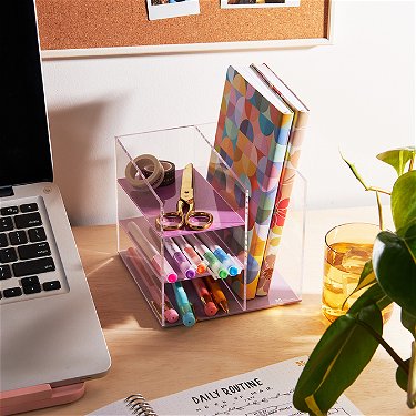 Pastel Medium Acrylic Desk Organizer