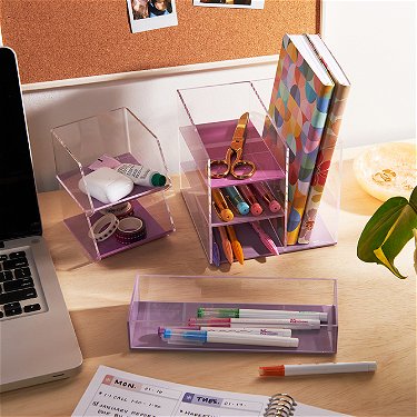Pastel Medium Acrylic Desk Organizer