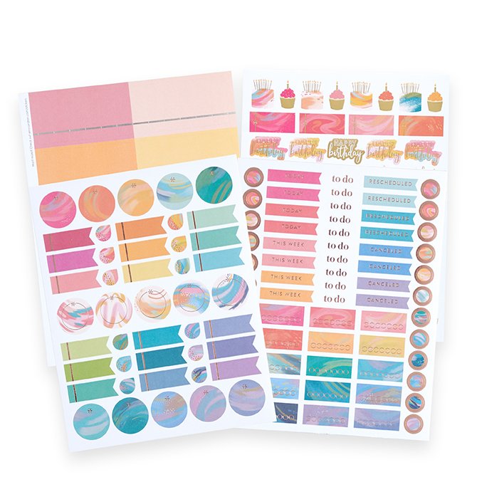 FREE PRINTABLE Inspirational Stickers for Erin Condren Life Planner