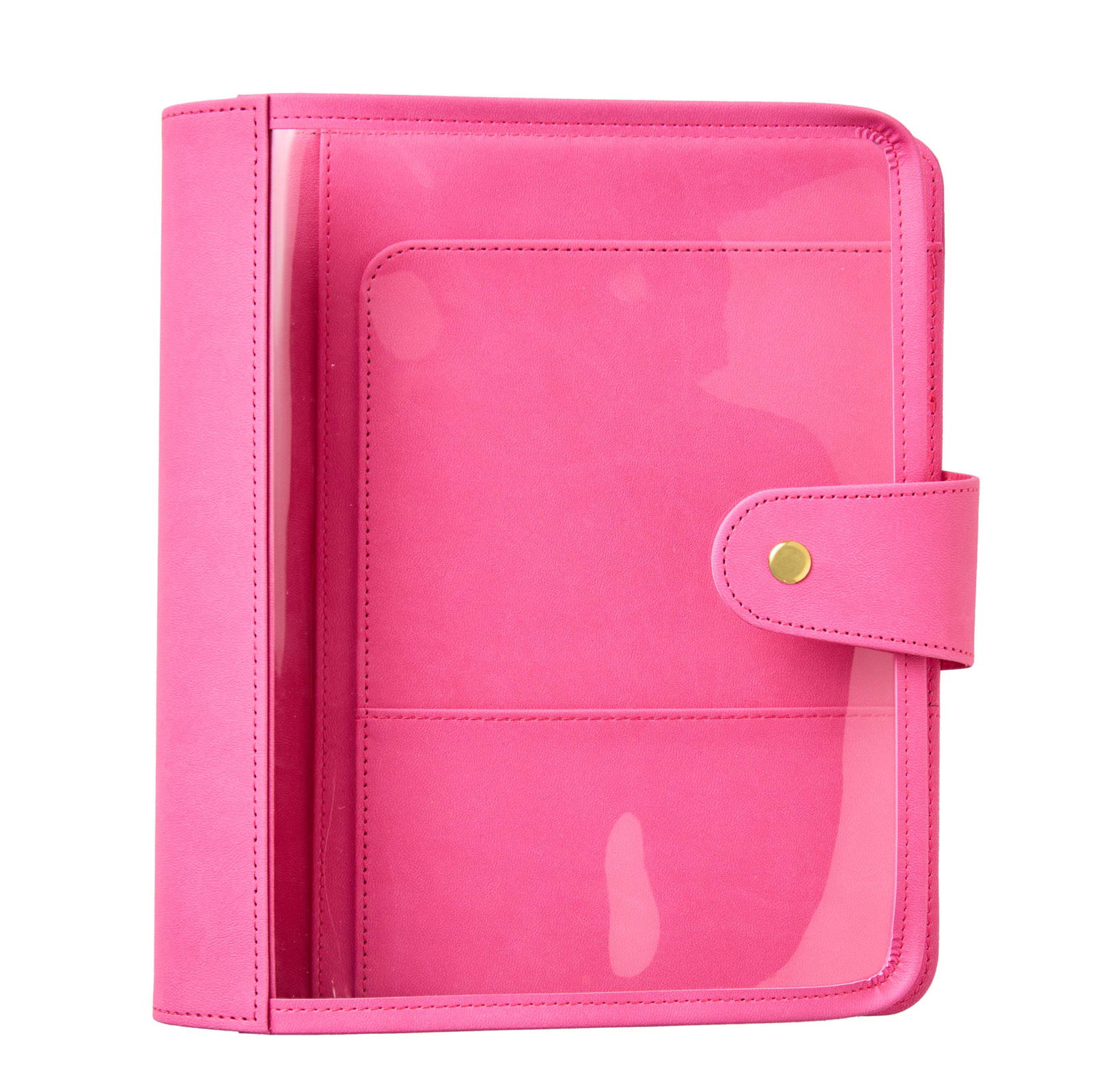 8.5x11 Fuchsia Snap-In Vegan Leather Covers | Erin Condren