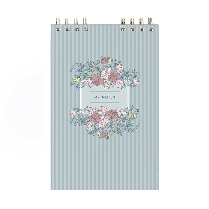 Notes Dat Top Toile Notes Lined Top Spiral Notepad | Erin Condren