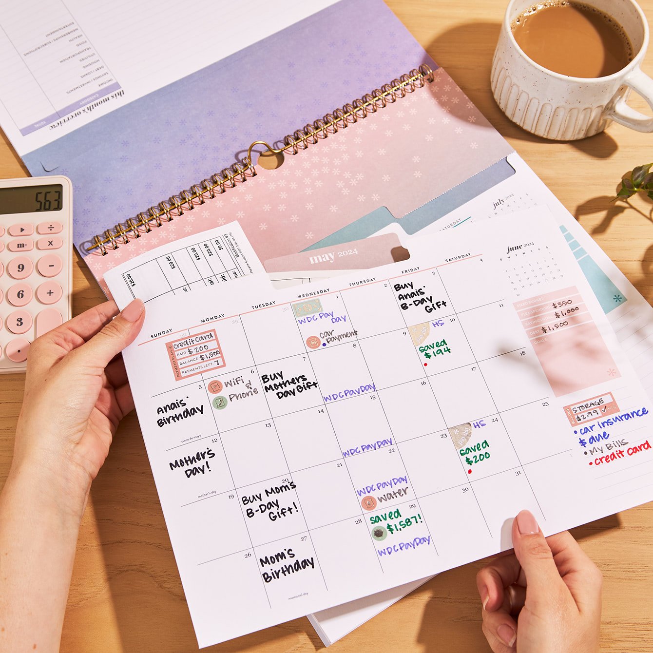 Budget File Folders Calendar | Erin Condren