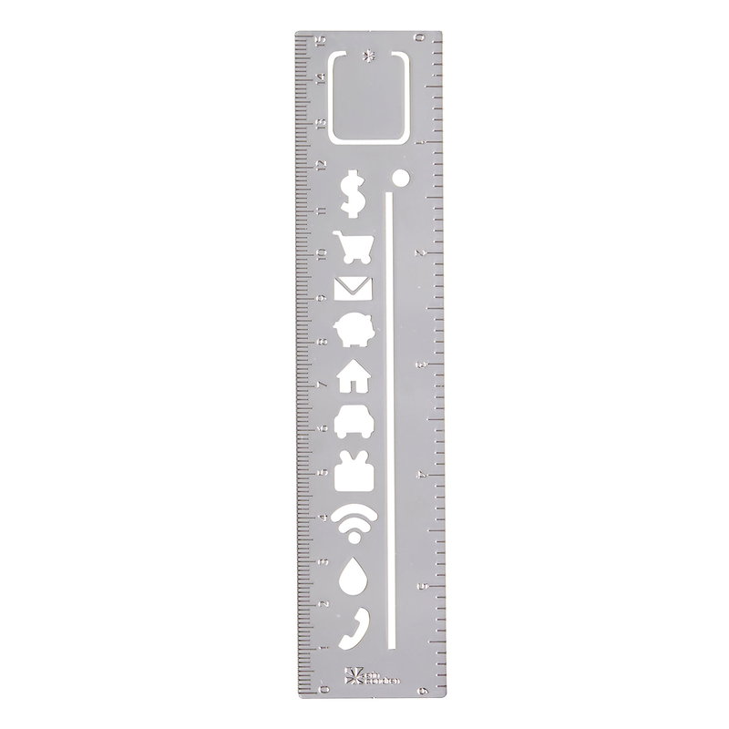 Budget Metal Stencil Bookmark