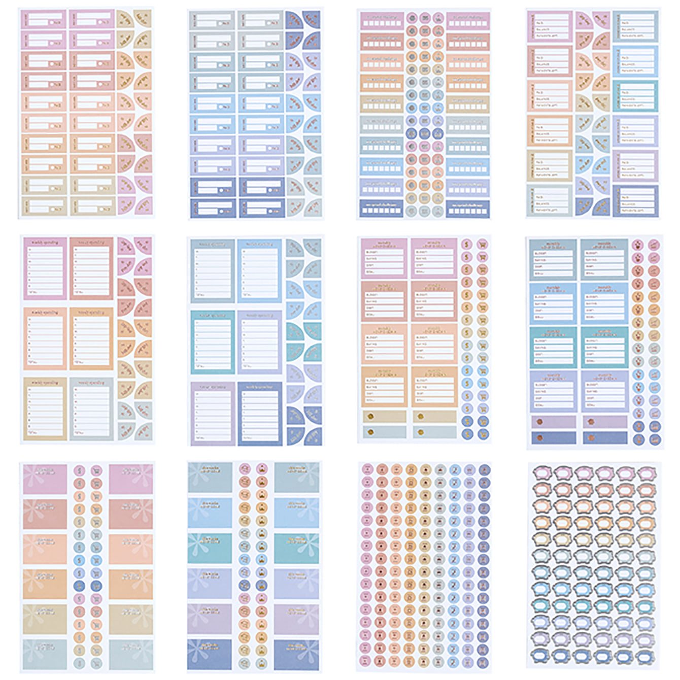 Monthly Planner Stickers, 2023 BUNDLE, Customizable – Plan With