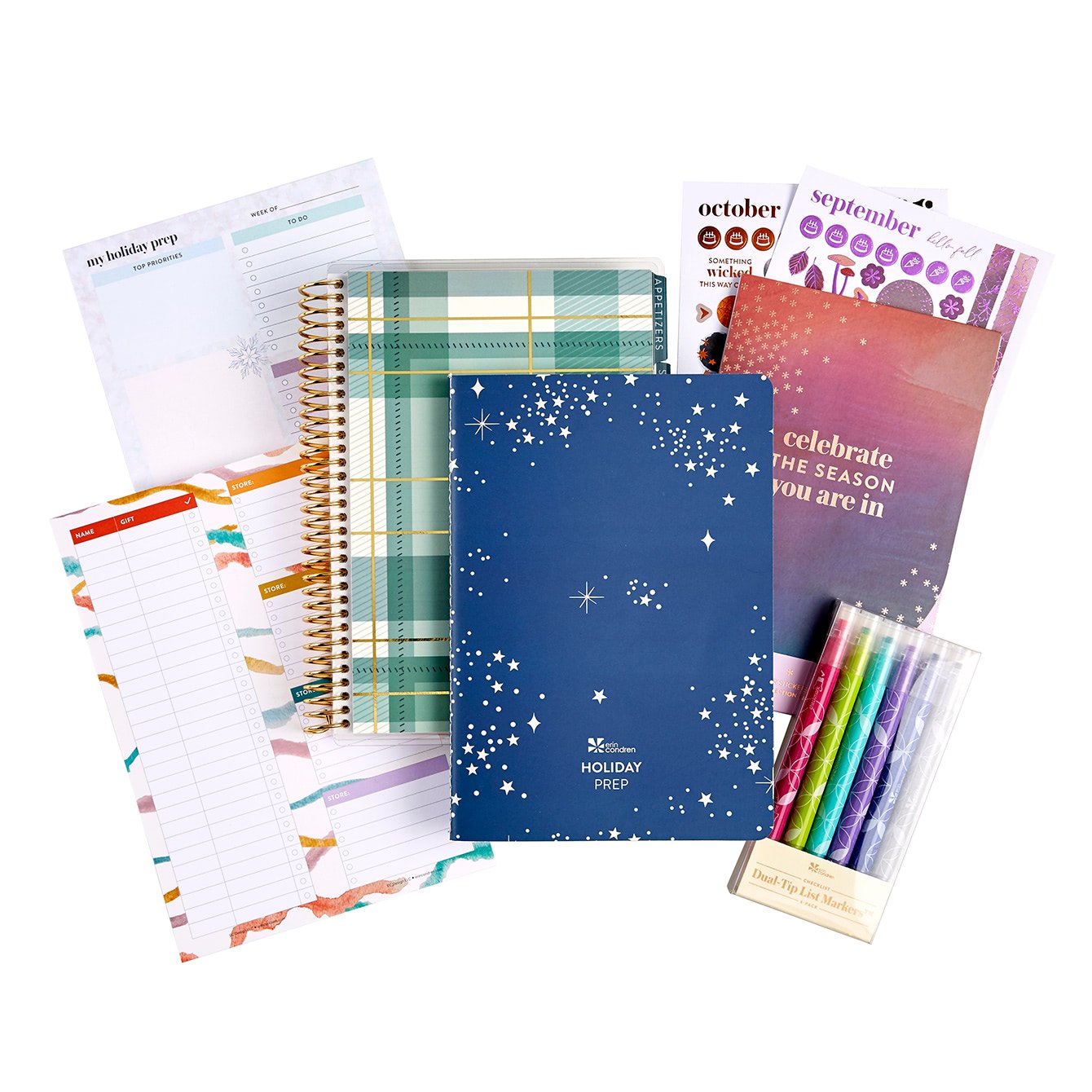 Recipe and Meal Planning Accessories Bundle by Erin Condren