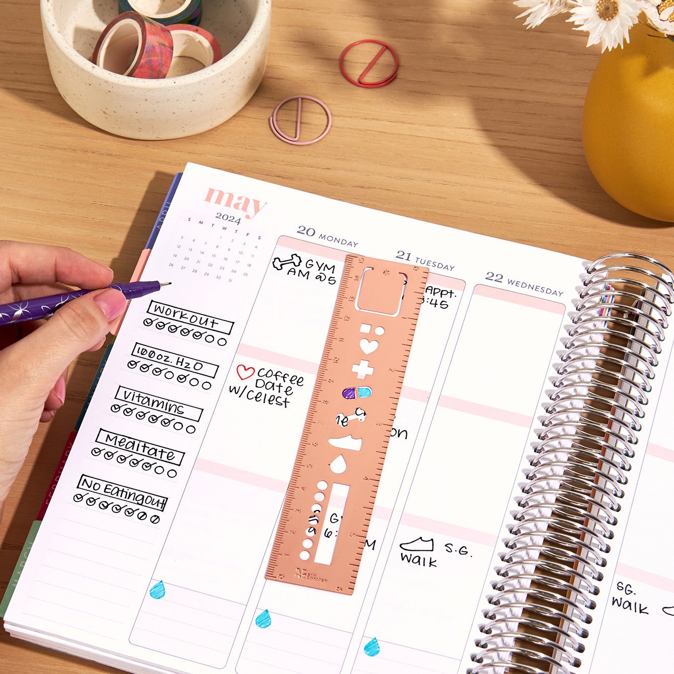 🔥 Plan the week with us featuring our Stencil Bookmark + MakseMarkers
