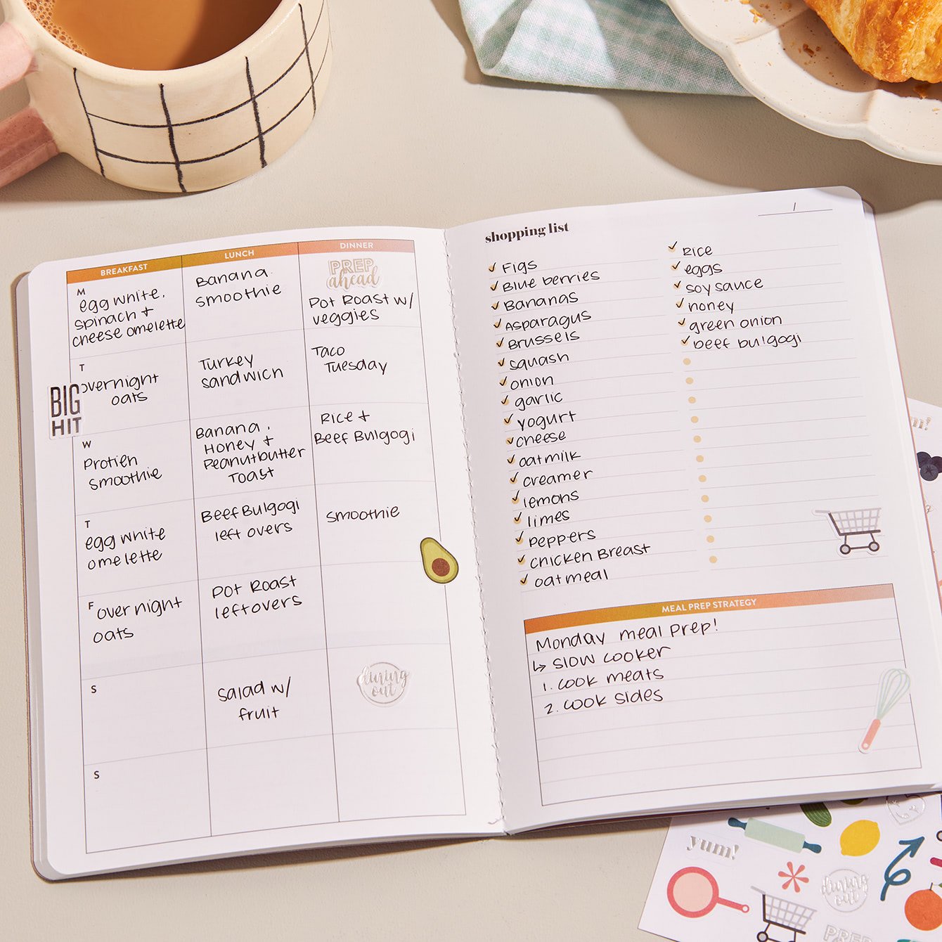 Recipe and Meal Planning Accessories Bundle by Erin Condren