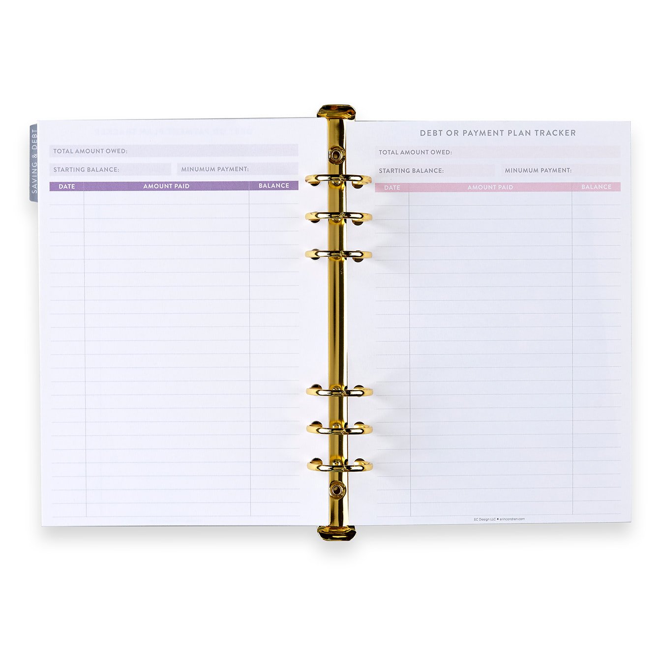 A5 Daily Planning Ring Agenda Inserts by Erin Condren | 2023