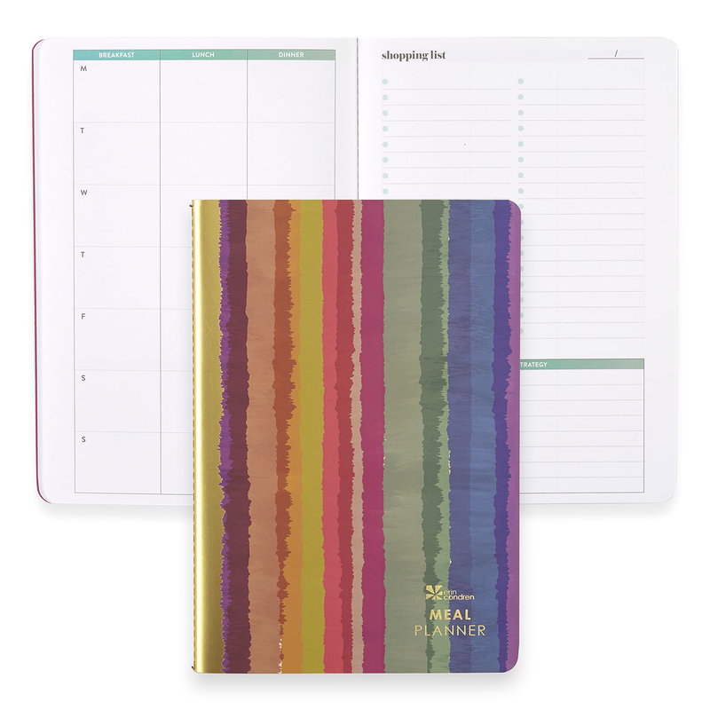 Tie Dye Stripes PetitePlanner Meal Planner