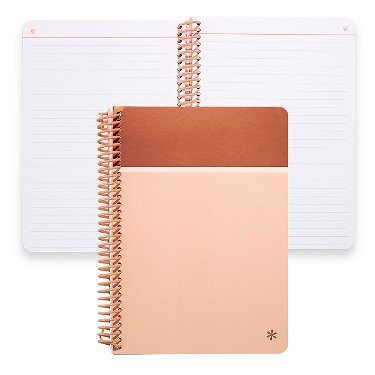 Pre-Made Bullet Dotted Journal Undated Coil Spiral Bound With No Bleed  Through Pages, Dot Grid Notebook