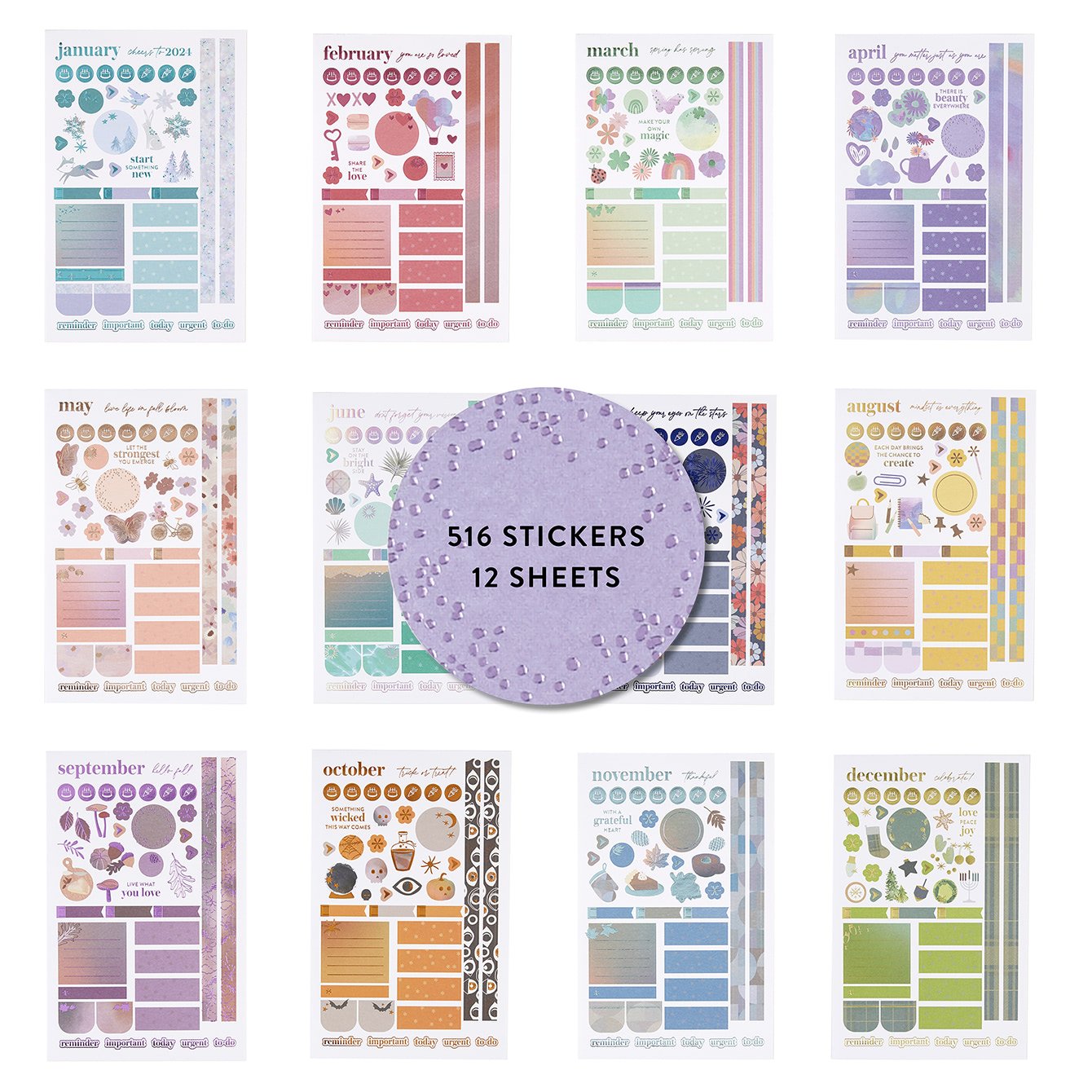 Blush Softbound Undated LifePlanner™ Bundle Erin Condren