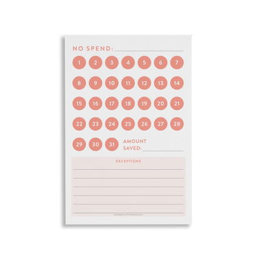 No Spend Tracker Sticky Notepad | Erin Condren