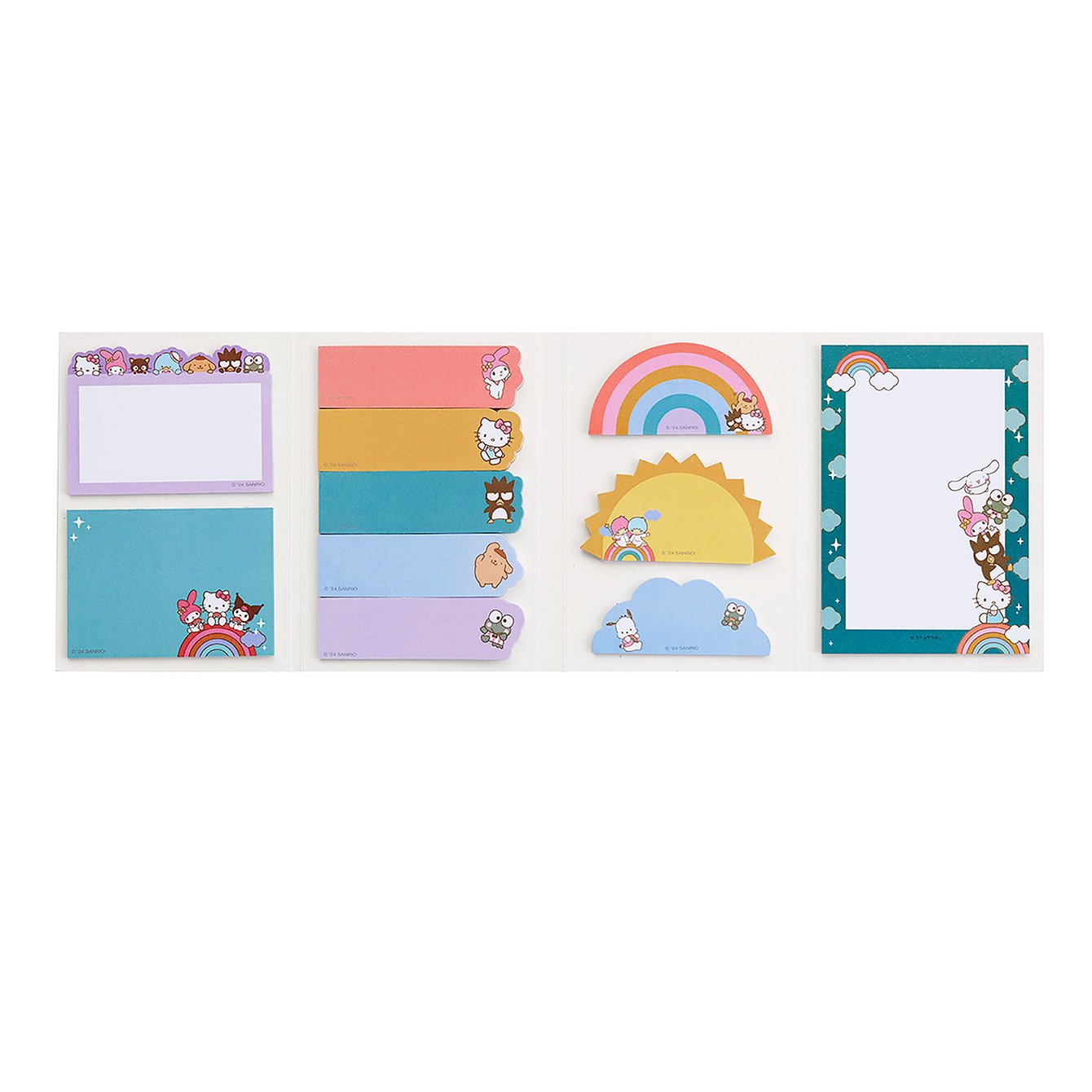 Hello Kitty and friends mini note pads, slim authentic pouch set