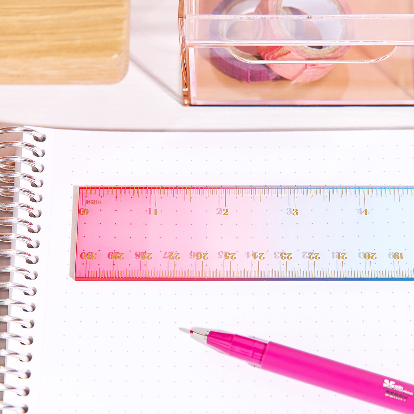 Ombre Essentials Acrylic Ruler | Erin Condren