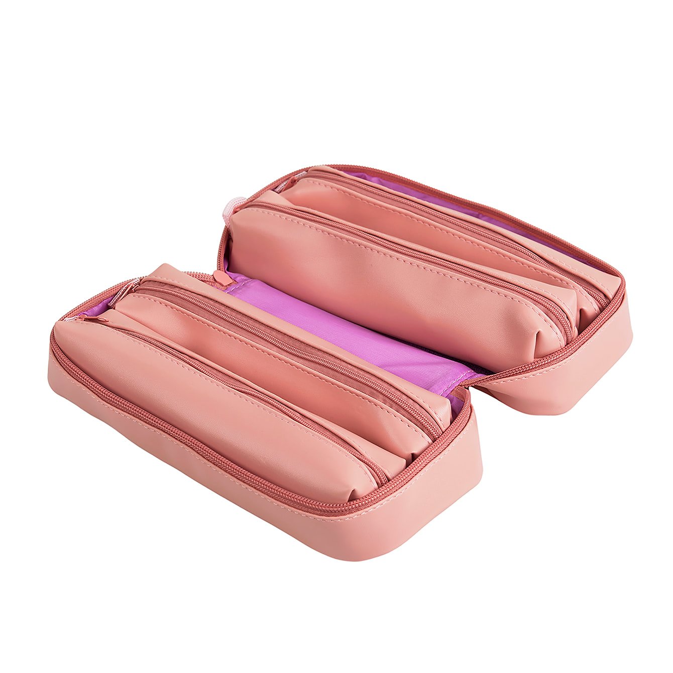 Mauve Vegan Leather 5 in 1 Zipper Pouch | Erin Condren