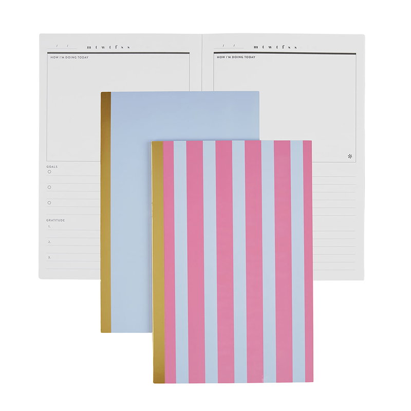 Summer Metallic Spine Notebook Duo