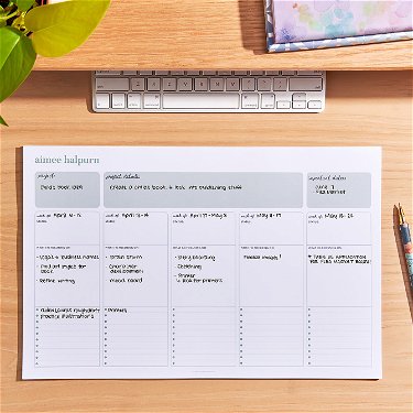 Monthly Project Deskpad | Erin Condren