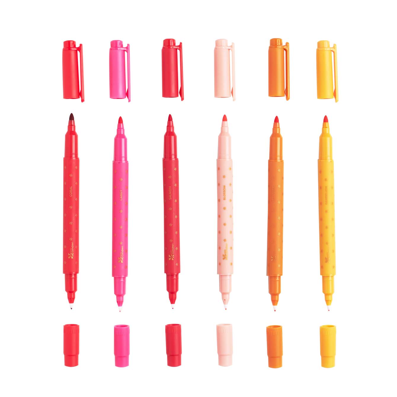 Sunset Dual-Tip Markers 6-Pack | Erin Condren