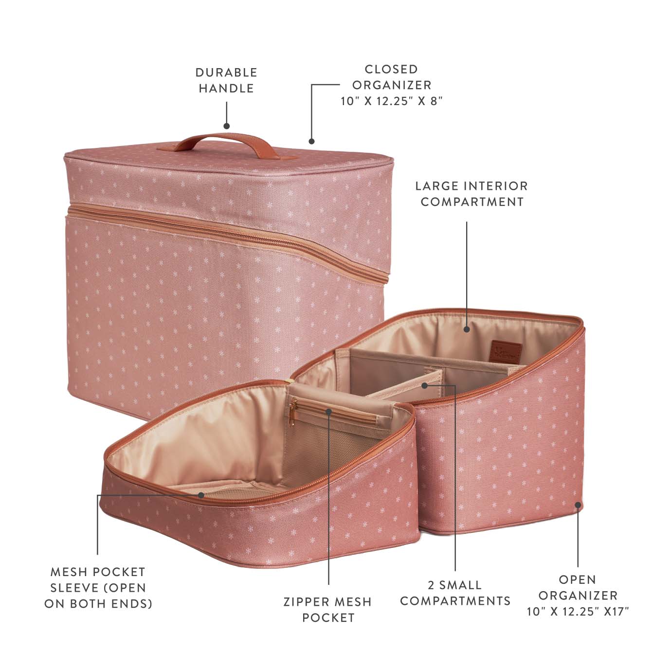Terracotta Asterisk Large Organizer Case | Erin Condren