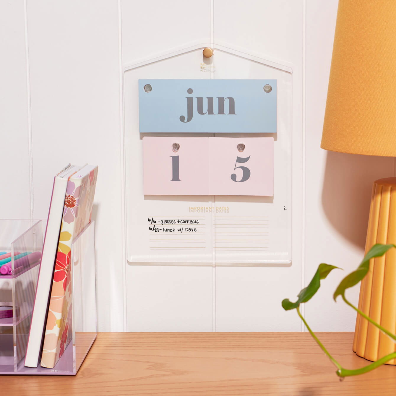 Acrylic Perpetual Wall Calendar Erin Condren