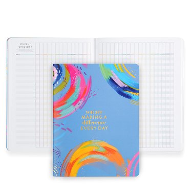 LEGAMI Notepad with Sticky Notes Rainbow Thoughts