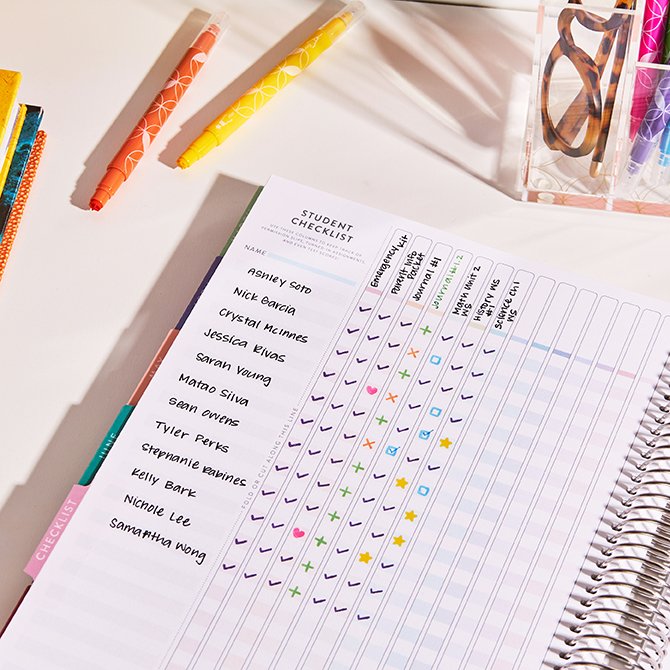 Erin Condren Dual-Tip List Markers - Teacher Organization - 6 Pack - Stamp  Important Notes, Highlight Student's Answers and Check Off To-Do Lists!  Teaching Essentials - Yahoo Shopping