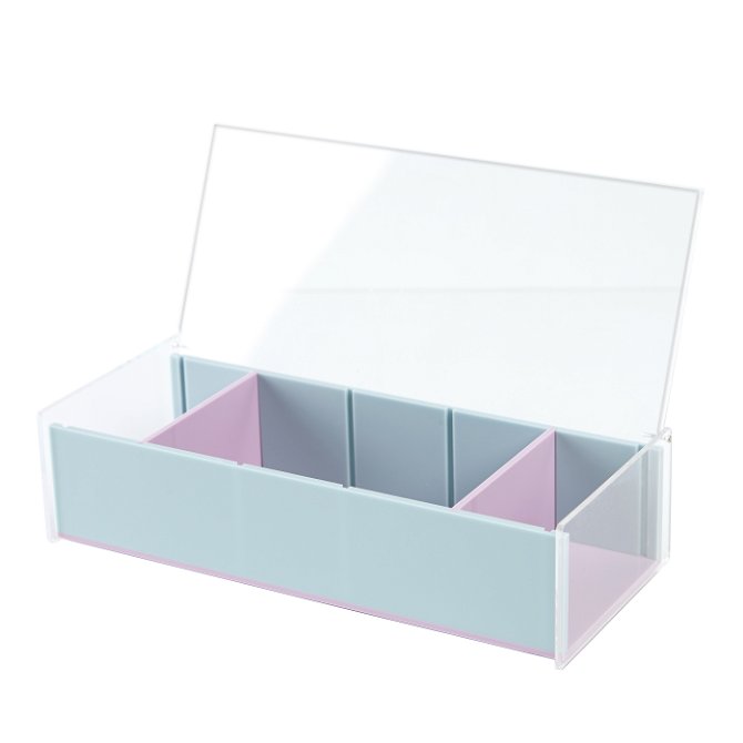  MIOINEY Compartment Storage Box 72 Grids Acrylic