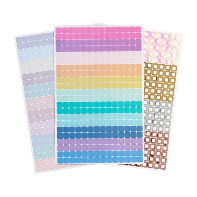 Erin Condren Designer Sticker Sheets - Mixed Metallic Date Dots Stickers  Includes 12 Sticker Sheets, 432 Stickers Total. Cute Stickers for  Customizing