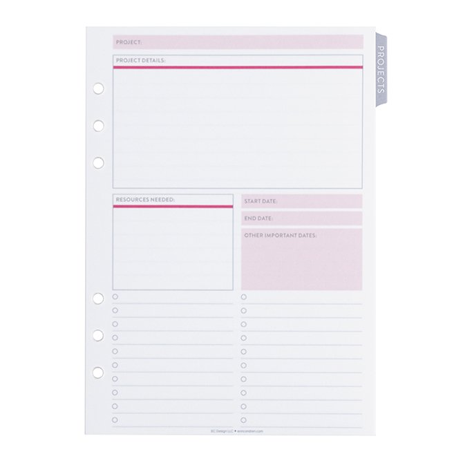 A5 Daily Planning Ring Agenda Inserts by Erin Condren | 2023