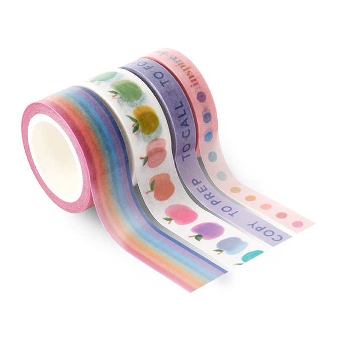 Tofficu 12 Rolls Masking Tape Rainbow Color Teacher