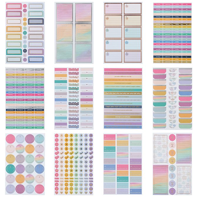 Colorful Purple Washi Tape PRINTABLE SHEET Perfect for Erin