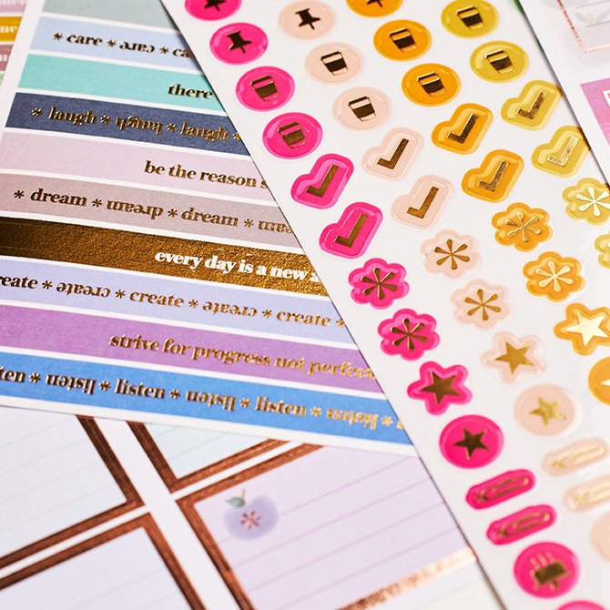  Classic Sticker Book in Colorful Mid Century Circles, Decorate  Your Paper Crafts, Label, Color Code Your Planner and Calendar with  Beautiful Stickers by Erin Condren : Office Products