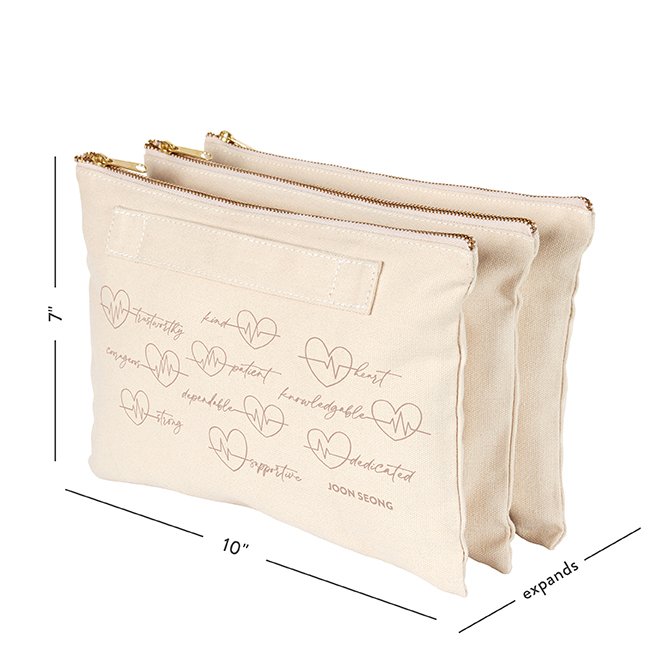 Healthcare Hearts Custom Accordion Zipper Pouch Erin Condren