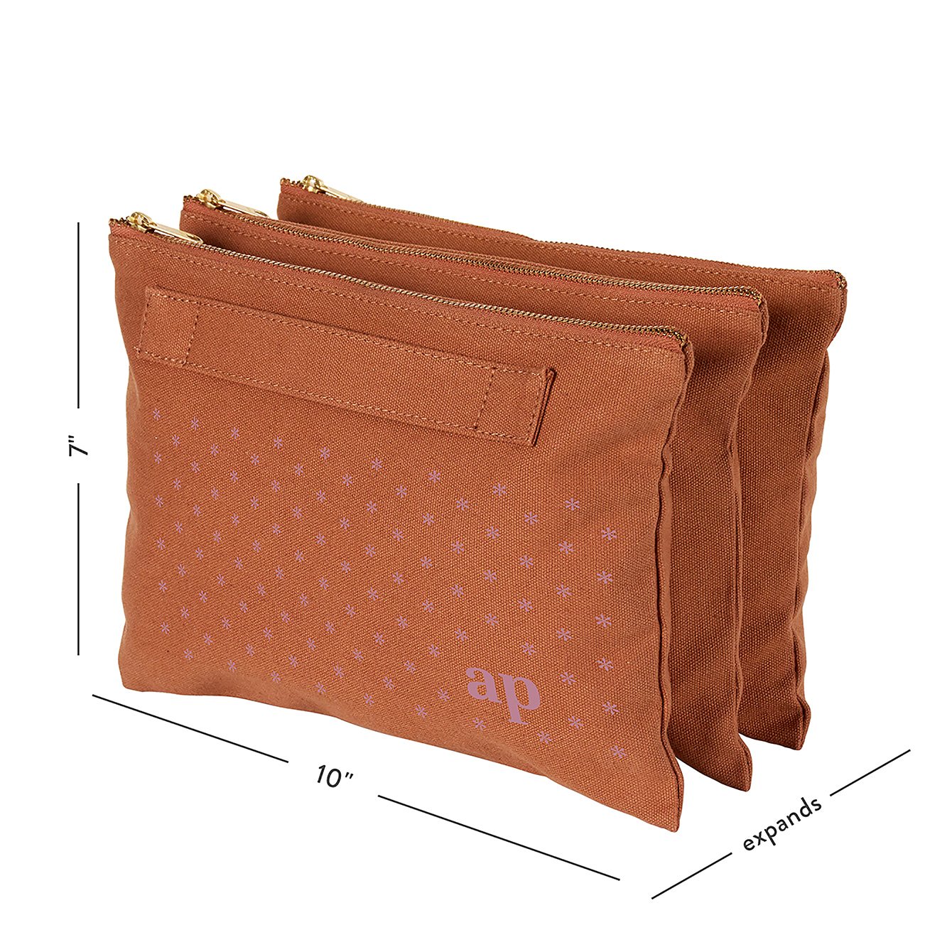 Canvas Asterisk Custom Accordion Zipper Pouch Erin Condren